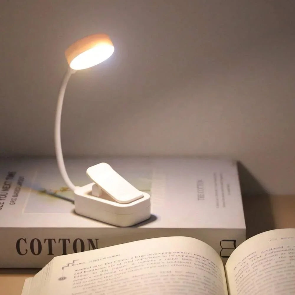 Lampe de lecture à clip Eclipse, rechargeable USB
