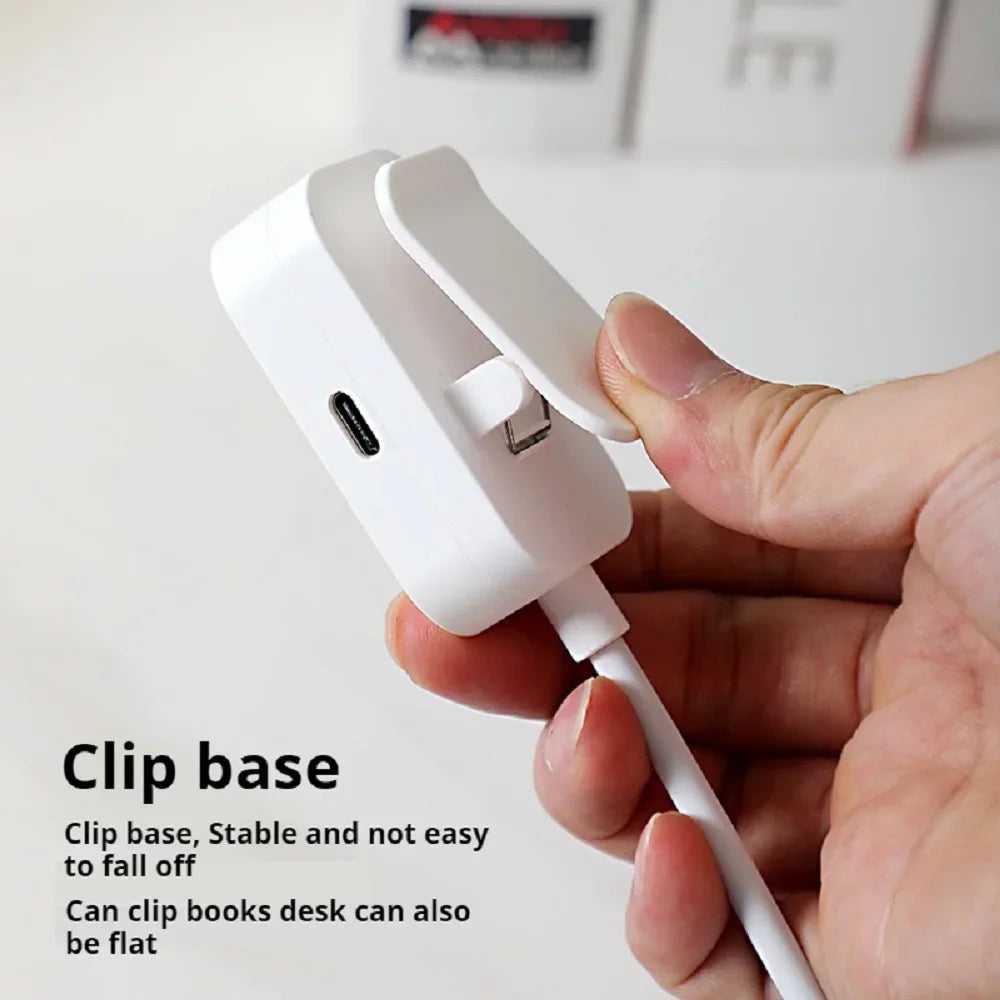 Lampe de lecture à clip Eclipse, rechargeable USB