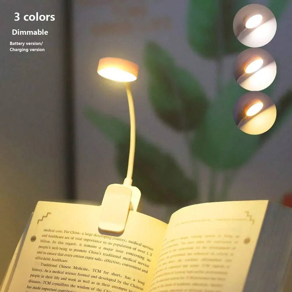Lampe de lecture à clip Eclipse, rechargeable USB
