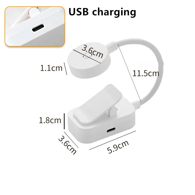 Lampe de lecture à clip Eclipse, rechargeable USB